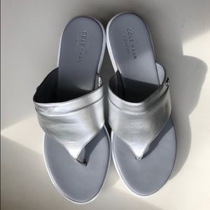 Cole Haan Silver Sandals